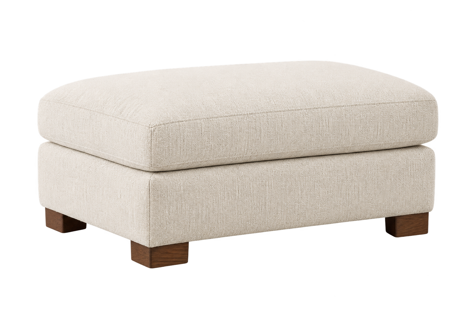 Cove Ottoman in Natural weave